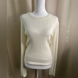 H&M Cream Cable Knit Sweater